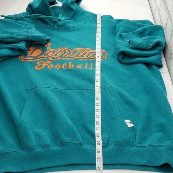 VINTAGE MIAMI DOLPHINS HOODIE SWEATSHIRT PULLOVER - Picture 9 of 9